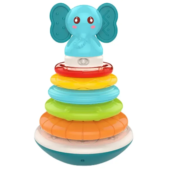 imagen de Mundo Musical: Juego de construcción de torre de elefantes con sonido 2