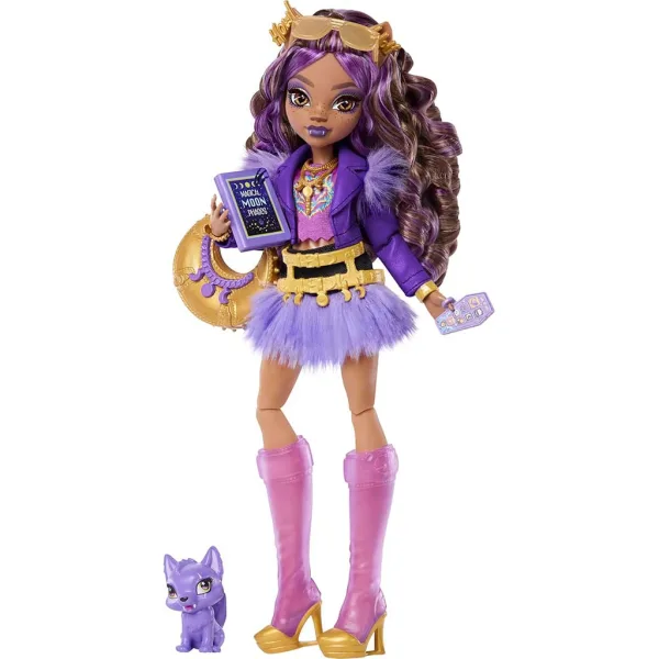 imagen de Muñeca Clawdeen Wolf de Monster High con accesorios - Mattel 3
