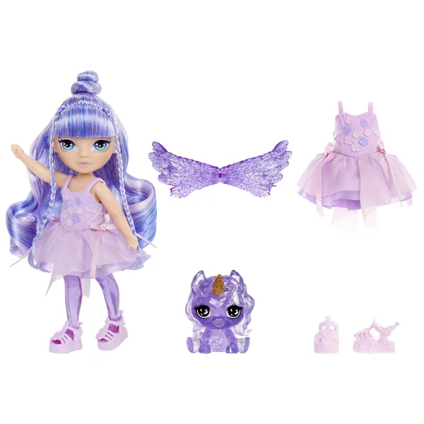 imagen de Muñeca hada arcoíris Amethyst Willow de Rainbow High Littles 3