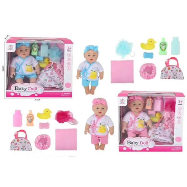 imagen de Muñecas Baby Dolls recién nacido con set de baño, en dos versiones 2