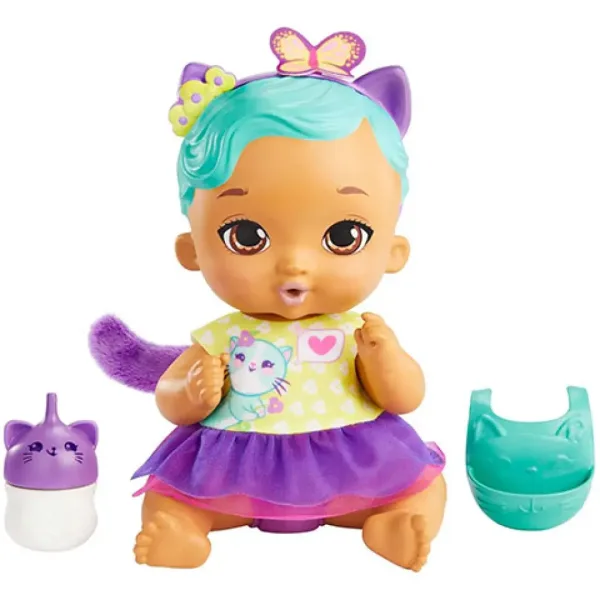 imagen de My Garden Baby: Édi-Bébi cuidado - Gato turquesa 30cm - Mattel 2