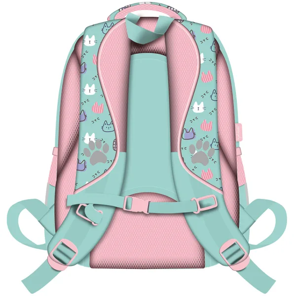 imagen de My Little Friend Fluffy Kitty mochila escolar con gato, mochila BPL58 44x31x19cm 2