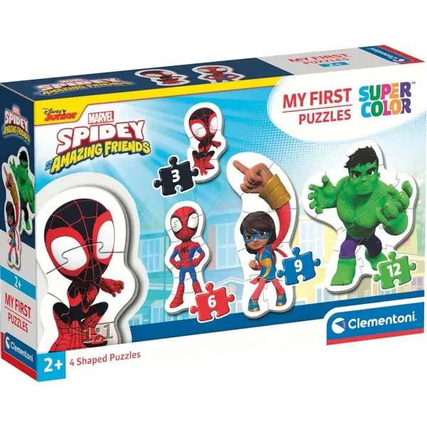 imagen de MyFirst Puzzle: 4 en 1 Spidey y sus amigos rompecabezas Supercolor - Clementoni 1