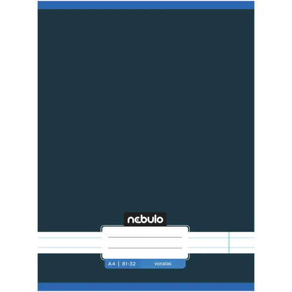 imagen de Nebulo: Cuaderno de líneas en color grafito 81-32 A/4 1