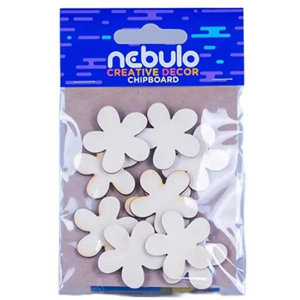 imagen de Nebulo: Mini flores decoración de cartón set de 10 piezas 1