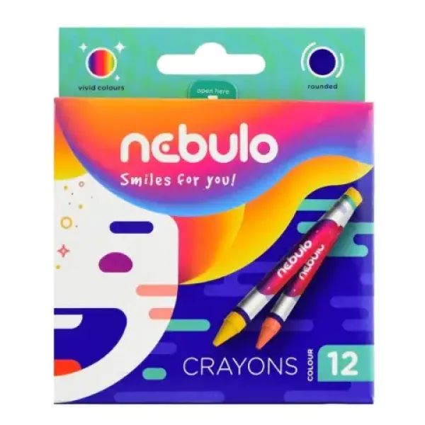 imagen de Nebulo: Set de crayones de colores de 12 unidades 1