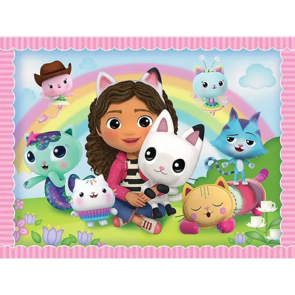 imagen de Netflix: Gabi casa de muñecas 2 en 1 rompecabezas + juego de memoria 5