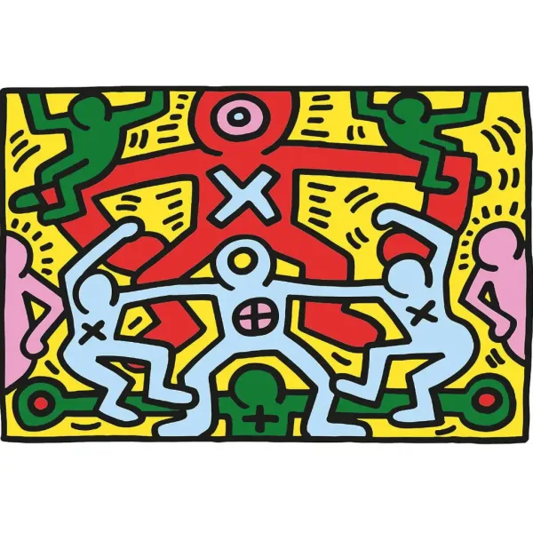 imagen de Novo Art: Keith Haring - Pintura sin título puzzle de 1000 piezas - Clementoni 2