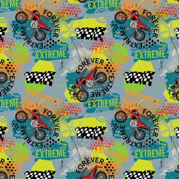 imagen de Papel de regalo Forever Extreme Motociclista 100x70cm 1