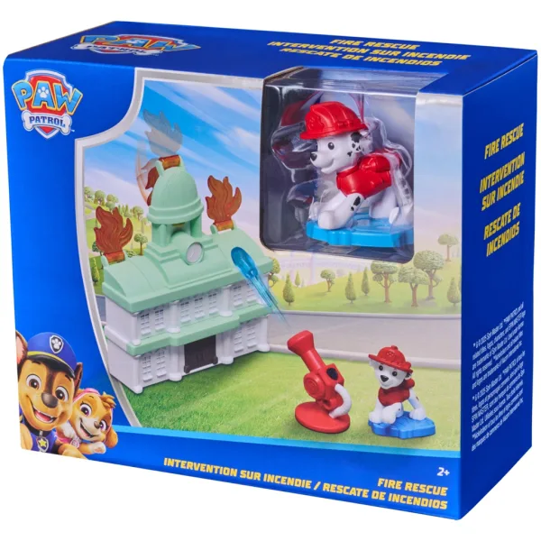 imagen de Paw Patrol: Fire Rescue set de juego de bomberos con figura de Marshall – Spin Master 2