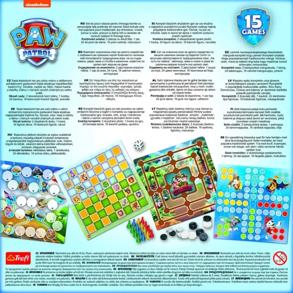 imagen de Paw Patrol 15 en 1 colección de juegos de mesa - Trefl 4