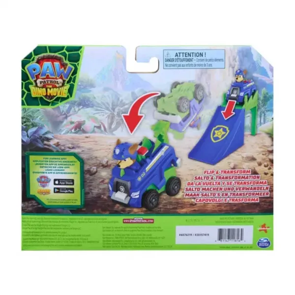 imagen de Paw Patrol Dino Movie - Vehículos acróbatas voladores Chase - Spin Master 2