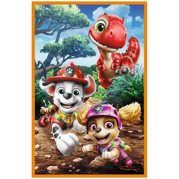 imagen de Paw Patrol Isla de Dinosaurios - 3 x 80 piezas de rompecabezas - Trefl 4
