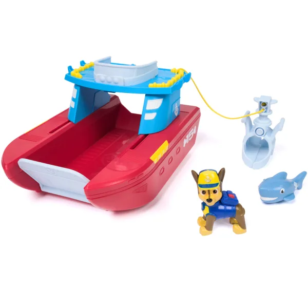 imagen de Paw Patrol: Juego de barco de rescate con figura de Chase - Spin Master 2