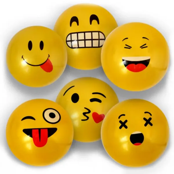 imagen de Pelota de goma con diseño de Emoji en varias versiones de 23 cm 7