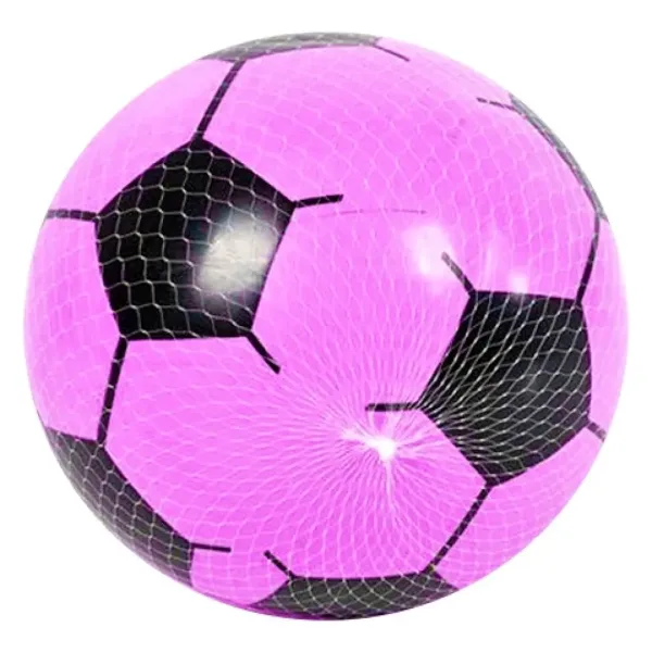 imagen de Pelota de goma con diseño de fútbol en varios colores 23cm 4