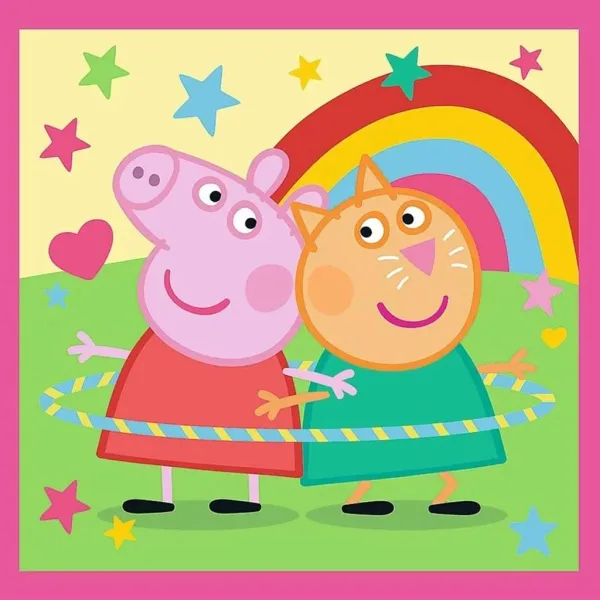 imagen de Peppa Pig - 3 en 1 rompecabezas de 20, 36, 50 piezas - Trefl 4