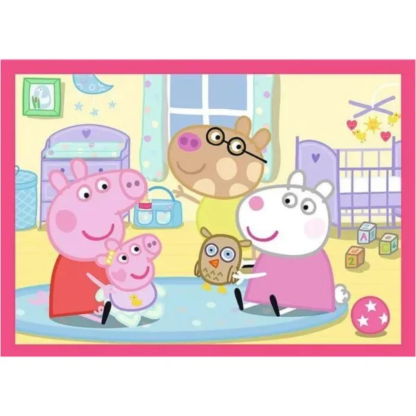 imagen de Peppa Pig - 4 en 1 rompecabezas de 12, 15, 20, 24 piezas - Trefl 2
