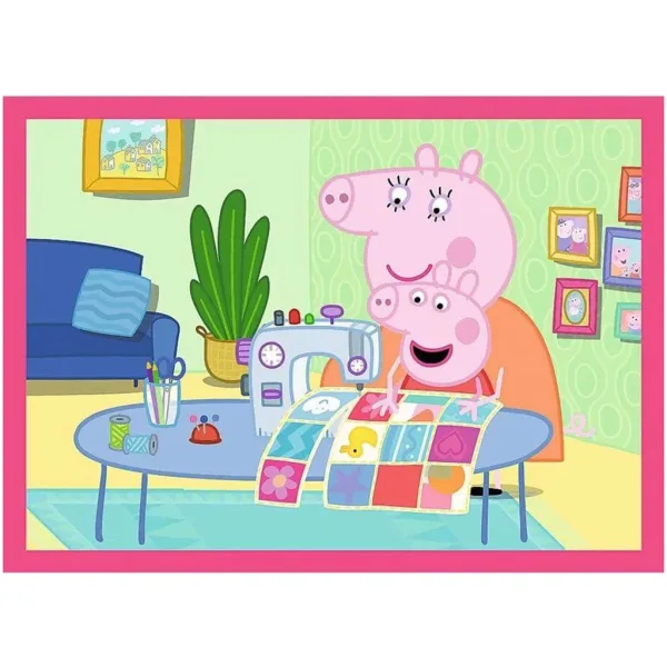 imagen de Peppa Pig - 4 en 1 rompecabezas de 12, 15, 20, 24 piezas - Trefl 3