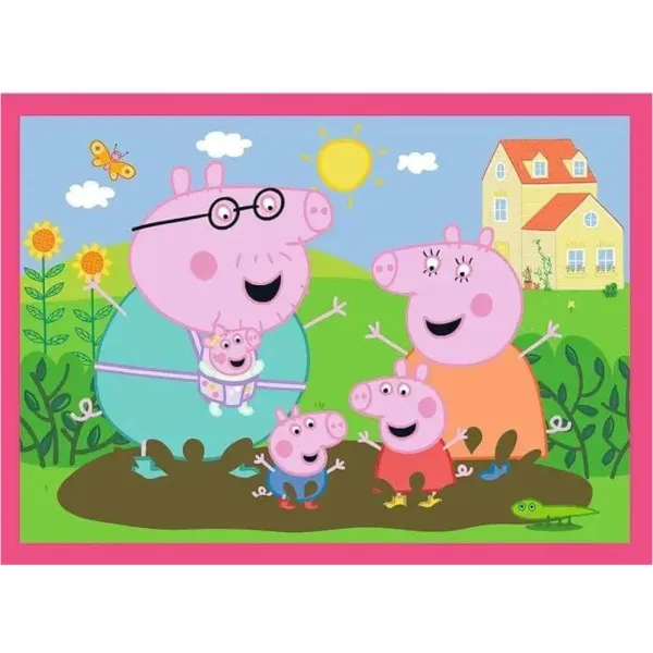 imagen de Peppa Pig - 4 en 1 rompecabezas de 12, 15, 20, 24 piezas - Trefl 4