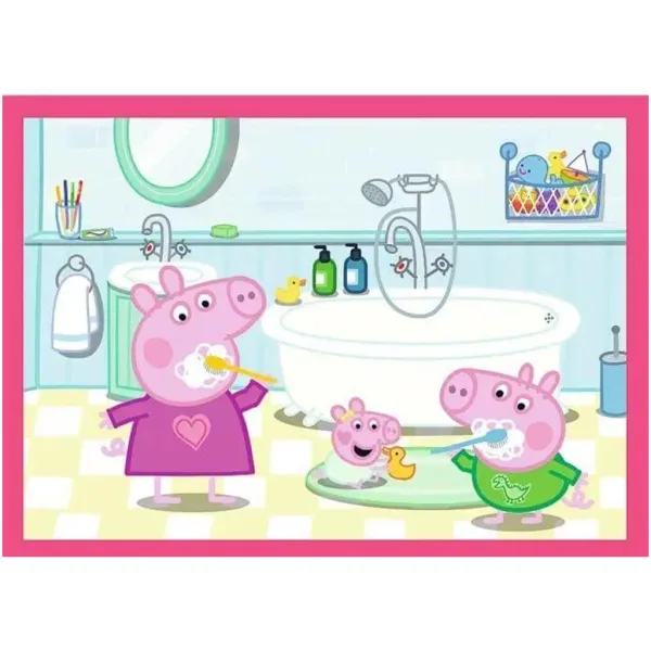 imagen de Peppa Pig - 4 en 1 rompecabezas de 12, 15, 20, 24 piezas - Trefl 5