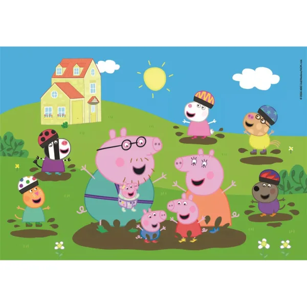 imagen de Peppa Pig Salto alegre en charcos 104 piezas maxi puzzle – Clementoni 2