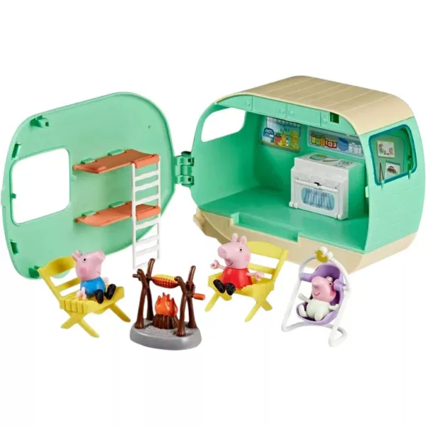 imagen de Peppa Pig set de juego de los Tres Cerditos con caravana y figuras - Hasbro 2