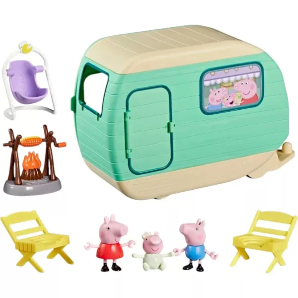 imagen de Peppa Pig set de juego de los Tres Cerditos con caravana y figuras - Hasbro 3