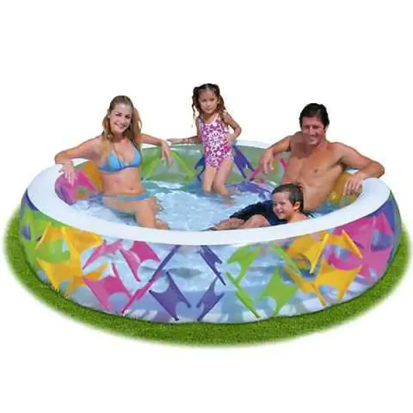 imagen de Piscina transparente con elementos de colores - Intex 1