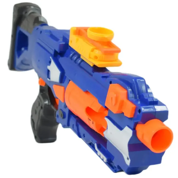 imagen de Pistola de Balas de Espuma: Arma de tiro manual con cargador rotativo y balas de 44cm 3