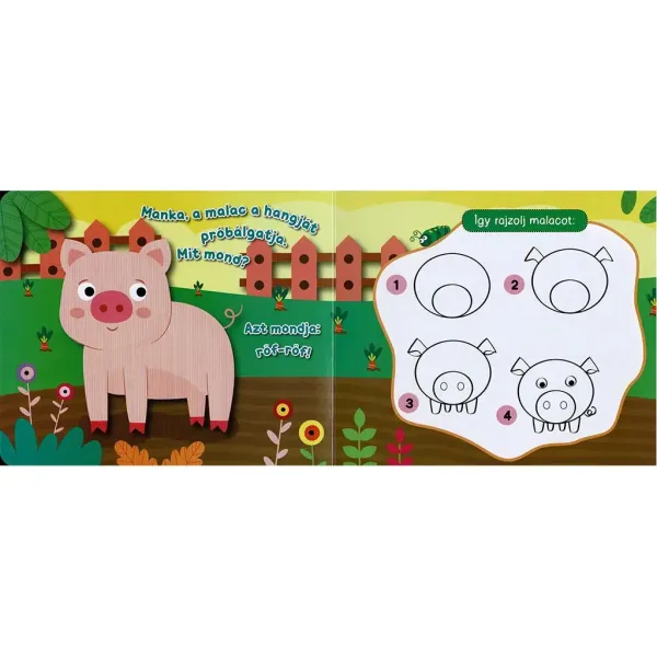 imagen de Pizarra magnética - Dibuja divertidos animales de granja 3