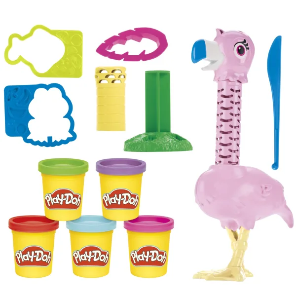 imagen de Play-Doh: Flamenco Plumas divertidas, set de plastilina - Hasbro 2