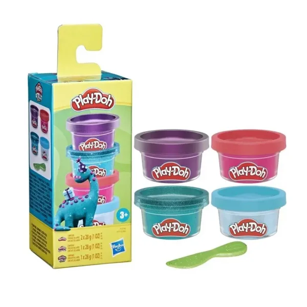 imagen de Play-Doh: Mini dinosaurios set de plastilina de 4 piezas - Hasbro 2