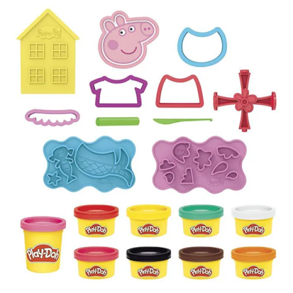 imagen de Play-Doh: Peppa Pig Stylin set de plastilina con accesorios - Hasbro 2