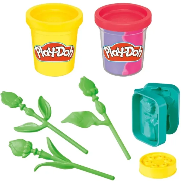 imagen de Play-Doh: Pequeñas flores - Set de plastilina de tulipán y narciso - Hasbro 3