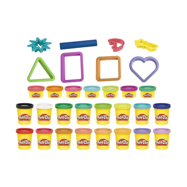 imagen de Play-Doh: Set de plastilina de 23 piezas con botes de plastilina y otros accesorios - Hasbro 2