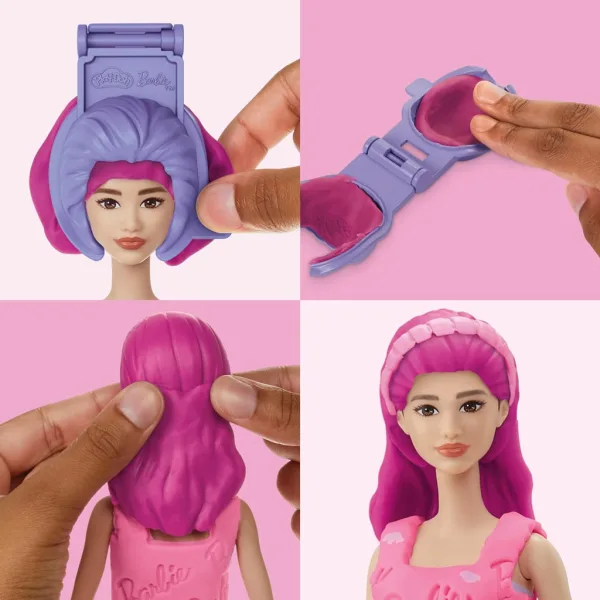 imagen de Play-Doh: Set de plastilina de Barbie corazones y corona de cabello con muñeca - Hasbro 3
