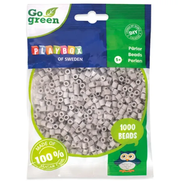 imagen de PlayBox: Go Green 5mm MIDI plancha perlas 1000 piezas color gris 1