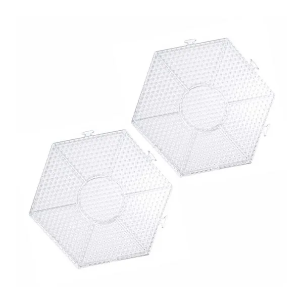 imagen de PlayBox: Paquete de base hexagonal para perlas MIDI planchables de 5 mm, set de 2 piezas 2