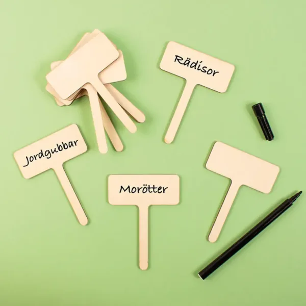 imagen de PlayBox: Set de 10 tablillas de madera para plantar 2