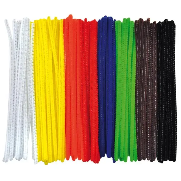 imagen de PlayBox: Set de 100 hilos de chenilla de colores 0,3x15cm 1