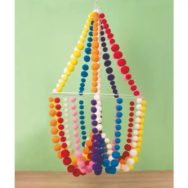 imagen de PlayBox: Set de pompones de colores de 200 piezas 2