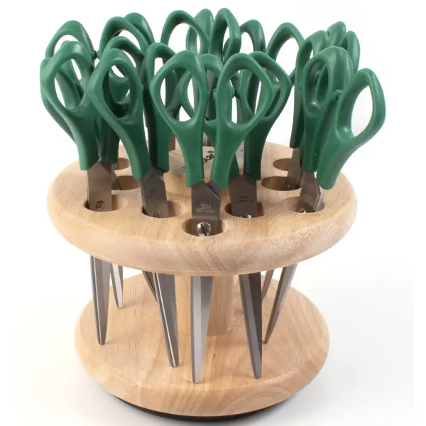 imagen de PlayBox: Soporte de tijeras de madera para 12 tijeras 2