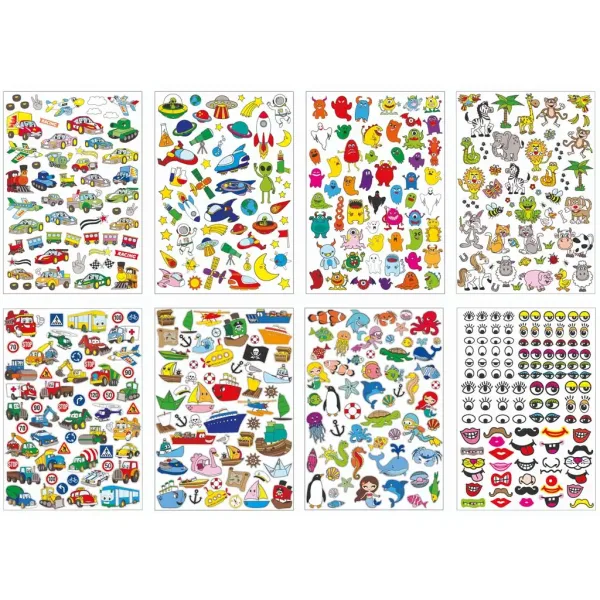 imagen de PlayBox: Vehículos set de mega pegatinas de 500 piezas 2