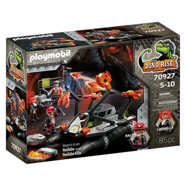 imagen de Playmobil: Dino Rise El vehículo perforador devastador (70927) 1