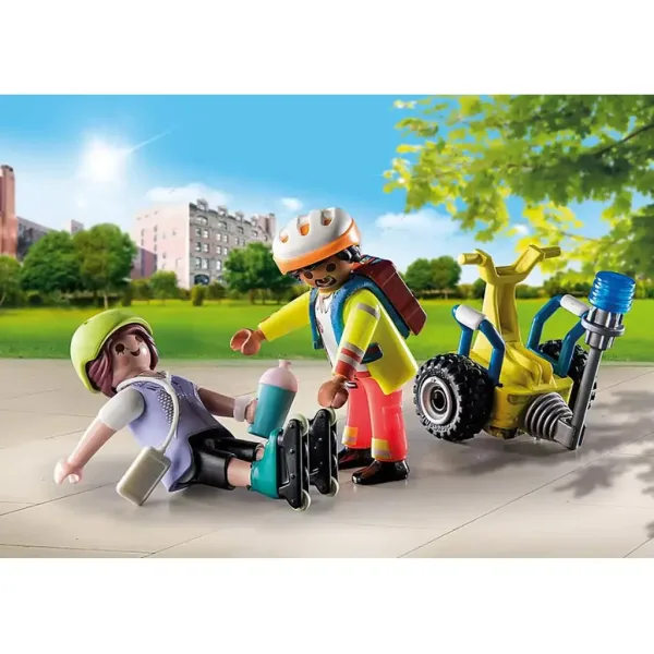 imagen de Playmobil: Paquete Inicial - Rescate en Segway (71257) 4