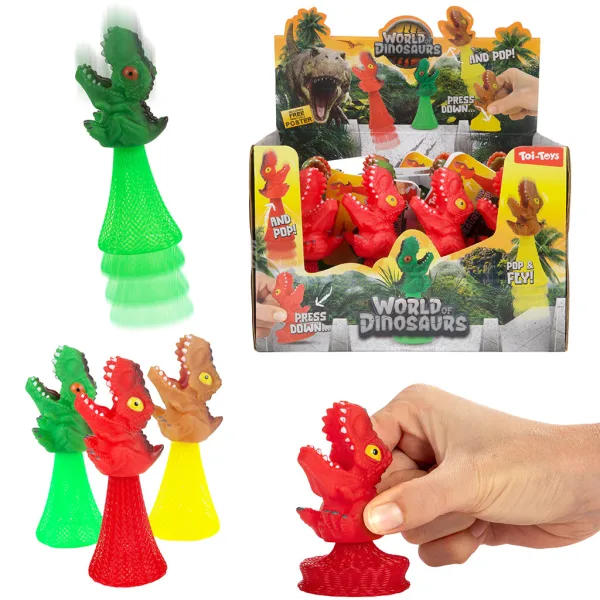 imagen de Plopper dinosaurio saltarín en varias versiones 12cm 1 ud 2