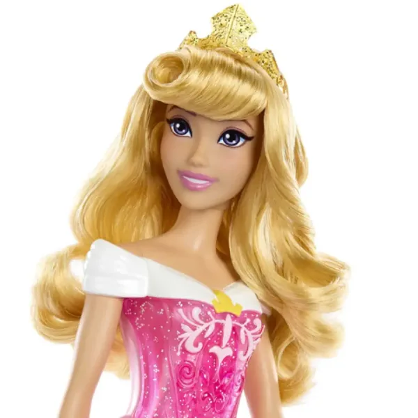 imagen de Princesas Disney: Muñeca princesa Aurora brillante - Mattel 3