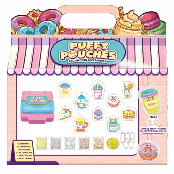 imagen de Puffy Pouches: Conjunto de diseño de encanto Pufi - cafetería 3
