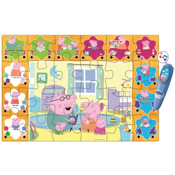 imagen de Puzzle de suelo interactivo de Peppa Pig de 24 piezas - Clementoni 3